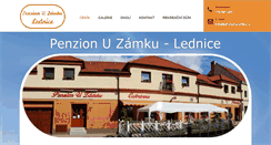 Desktop Screenshot of penzionuzamku.cz
