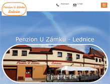 Tablet Screenshot of penzionuzamku.cz